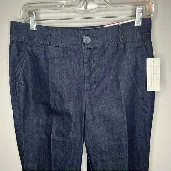 Christopher Banks Denim Trouser Jeans Women 4 Dark Wash Classic Fit Straight NWT - Picture 2 of 9